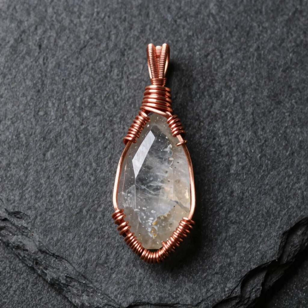 Lunar Weave Quartz Pendant