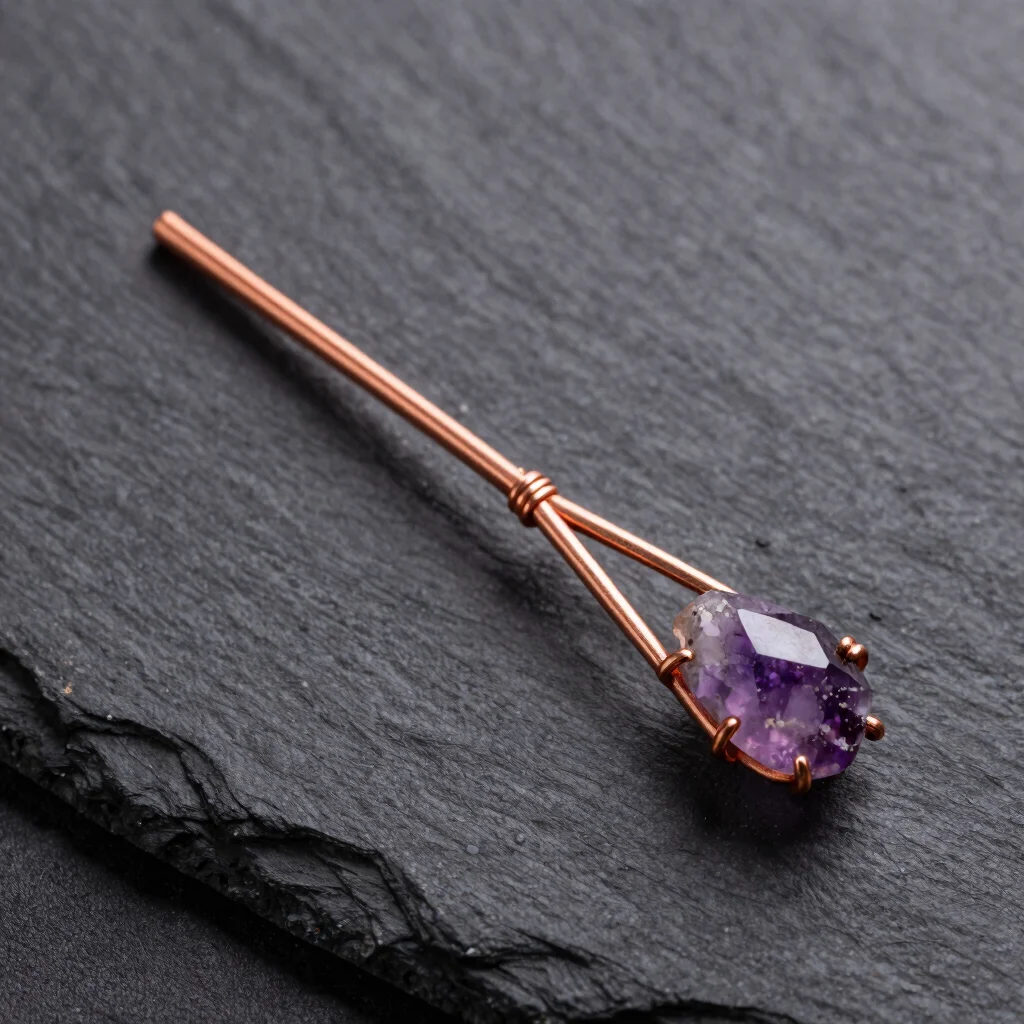 Solaris Amethyst Hair Pin