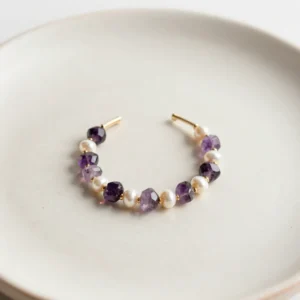 Amethyst Cluster Statement Cuff